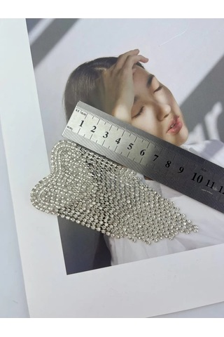 Slubov'u Aksesuar Yaldızlı Kalp Broş 296458810 Gümüş