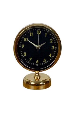 Büro Ev Ofis Hediyesi İçin 20x25cm Golden Armani Metal Masa Saati Diğer