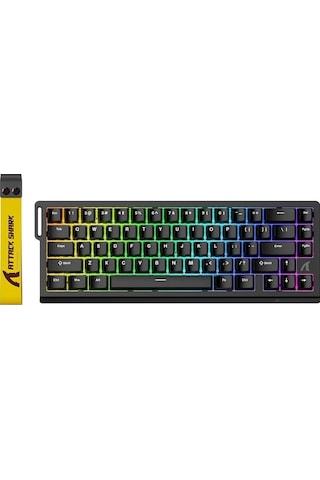 Silabor Attack Shark X68he Esports Manyetik Switch Klavye - 0.125ms Ultra Düşük Gecikme, Rgb Aydınlatma