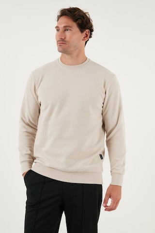 Buratti Slim Fit Bisiklet Yaka Pamuklu Erkek Kazak 456201 Bej