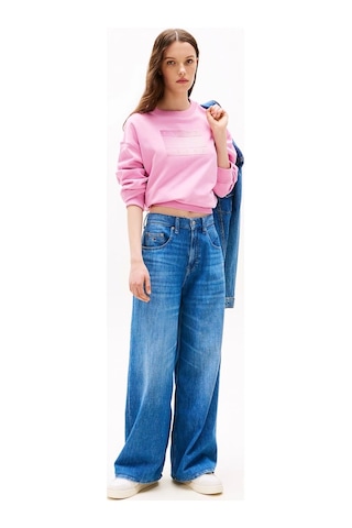 Tommy Jeans Tjw Rlx Gradıent Flag Crew Kadın Pembe Kazak Dw0dw21396u06 Pembe