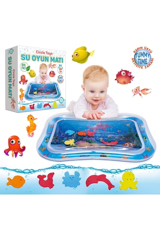 Circle Toys Bebek Su Matı Tummy Time Aktivite Oyuncağı Su Havuzu