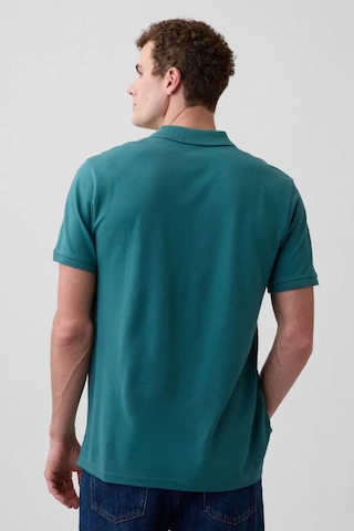 Gap Erkek Pique Polo Yaka Yeşil T-shirt-13470 Yeşil