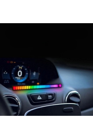 Rgb Sese Duyarlı Taşınabilir Ekolayzer Led Çubuk Karışık