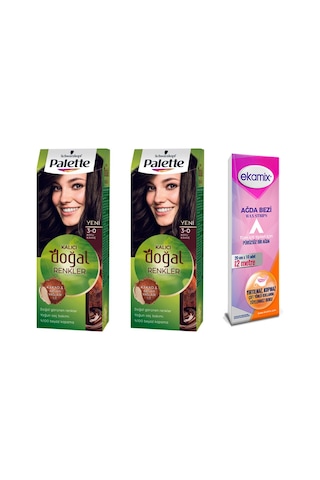 Palette Saç Boyası Doğal Renk 3 - 0 Koyu Kahve 2 Ad