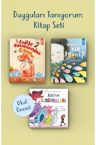 Duyguları Tanıyorum Okul Öncesi Kitap Seti 3 Kitap
