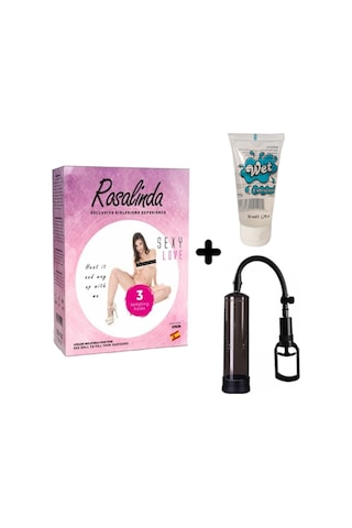 Truva Shop Rosalinda 3 Işlevli Kaliteli Şişme Bebek +Penis Vakum Pompası+Jel