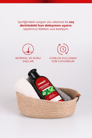 Isırgan Otu Dökülme Karşıtı Şampuan Normal Ve Kuru Saçlar Için 300 Ml X 2 Adet Dökülen