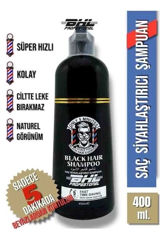 Bhl 400 Ml Siyahlaştırıcı Şampuan Tüm Saçlar İçin Renk Koruyucu Etki