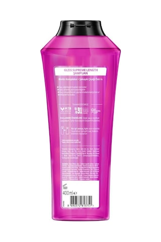 Gliss Supreme Length Uzun Saçlara Özel Şampuan 400 Ml X 4 Adet set-hnkl-5157-6065