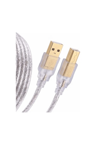 Feny Fn-u3015 Usb Yazıcı Kablosu Usb-a To Usb-b 1.5 Metre Şeffaf %100 Bakır Usb 2.0 - Mh-hs4912-2312