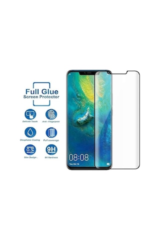 Huawei Mate 20 Pro İle Uyumlu Şeffaf Esnek Kavisli Ekranı Tam Kaplayan Pet Ekran Koruyucu