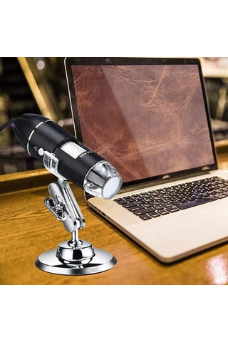 Mikroskop Kiti 3, Pc Braketi İle 1 Usb Dijital Mikroskop 1600x Mikroskop Lens Adaptörleri