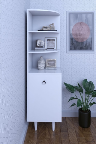 Eylül Köşe Dolap Dekoratif Şık Çok Amaçlı