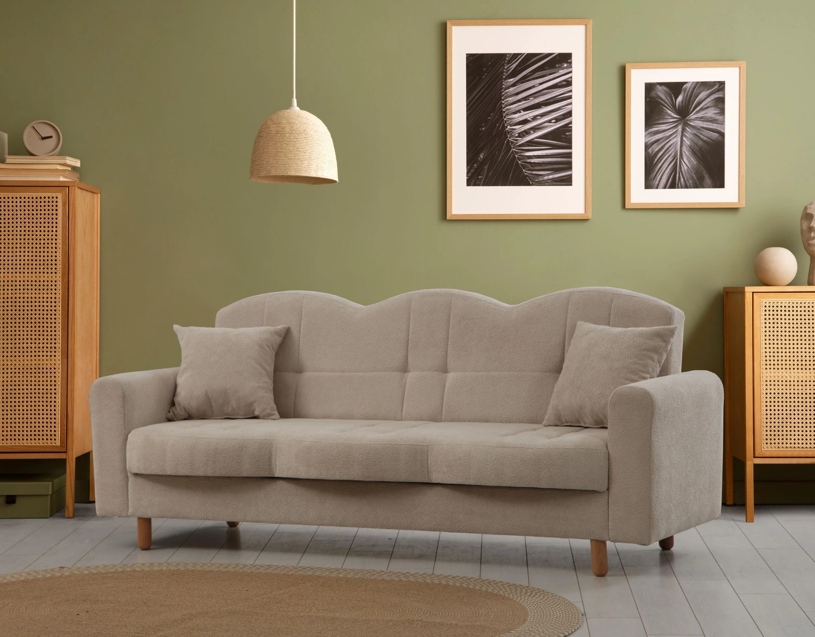 Lotus 3'lü Koltuk Coco03 Bej