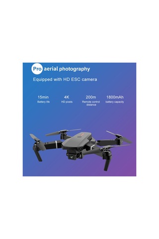 E88 Drone 4k Hd Çift Kameralı Drone App Kontrol Wifi Li Katlanabilir Quatcopter X3 Batarya Uyumlu