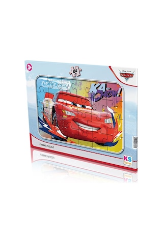 Disney Cars (Arabalar) Frame Puzzle/Yapboz 24'Parça