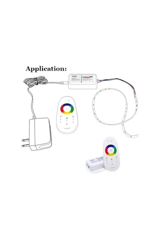 Rgb Led Dokunmatik (Touch) Rf Kumanda+Kontrol Paneli 12V-24V–18A