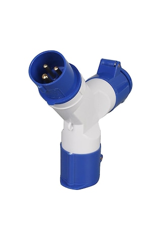 16a Kamp Karavanı Tekli 2/3 Yollu Elektrik Bağlantı Ayırıcı Adaptörü