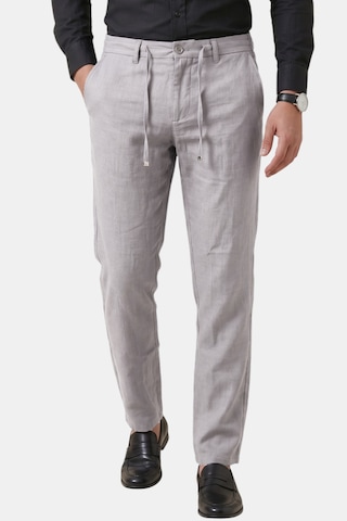 Rizzup Taş Slim Fit Likralı Keten Dokulu Lastikli Belli İpli Yazlık Erkek Pantolon 2603001
