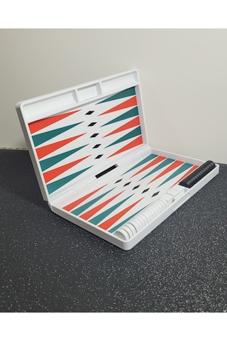 Katlanabilir Tavla Seti 25x20 Cm 3d Baskı Özel Tasarım Kompakt Tavla Oyunu