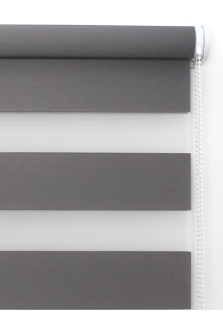 Buperde Koyu Gri Eko Zebra Stor Perde