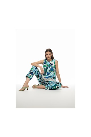 Xint Mavi Doğal Dökümlü Oversize Pantolon 201333