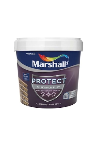 Marshall Protect Silikonlu Flat Dış Cephe Boyası Kandil Alevi 15l 15 L