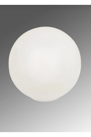 Beyaz Renk Glop Cam - Avize Fanusu - 15 Cm Çap - E27 Ampul Uyumlu