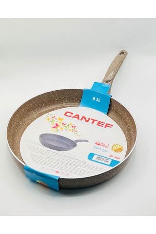 Cantef 32 Cm Yanmaz Yapışmaz Tek Saplı Teflon Tava