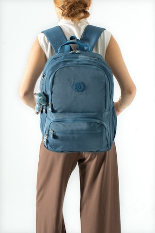 Ultra Hafif Çok Cepli Orta Boy Sırt Çantası Mavi Model: 571-3m