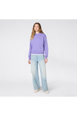 Champion Crewneck Regular Fit Kadın Mor Sweatshirt 118557 2800462