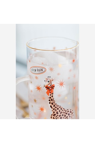 Zürafa Şeffaf Cam Sürahi 1300 Ml