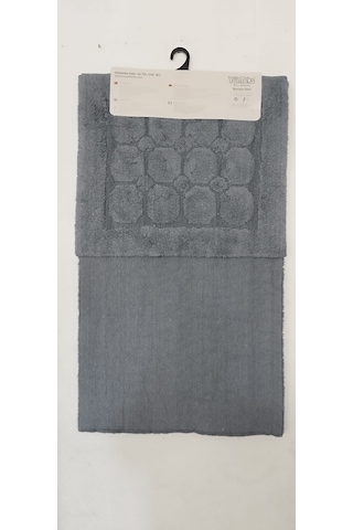 Pamuk Tufting 2'li Klozet Takım,banyo Seti,paspas Seti, Petek A