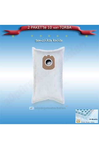 Şimşek Süpürge Toz Torbası 2 Paket Te 10 Adet Kd29
