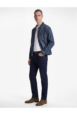 Koton Normal Bel Pamuklu Straight Fit Jean Pantolon - Mark Jean Koyu İndigo 7wam40078nd