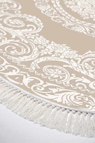 Eko Trend Djt 2 Li Yıkanabilir Kaymaz Taban Oval Banyo Paspas Klozet Takımı 747 Klasik Bej 60 X 100 - 50 X 60