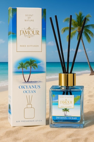 Okyanus Esintisi Bambu Çubuklu Oda Kokusu 100 Ml Ferah Ve Kalıcı Koku Okyanus Esintisi