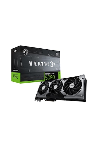 Msı Geforce Rtx5090 32g Ventus 3x Oc 32gb Gddr7 512bıt 1xhdmı 3xdp Ekran Kartı