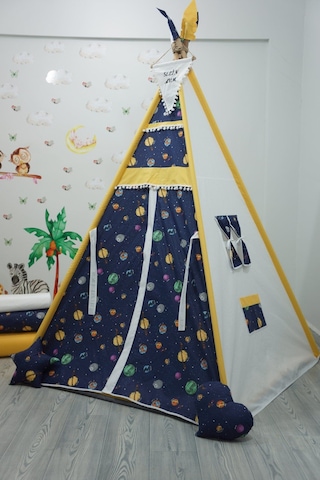 Kızıldereli Çocuk Oyun Çadırı Sabitlenebilir Büyük Boy Elit Serisi Sarı Galaksi