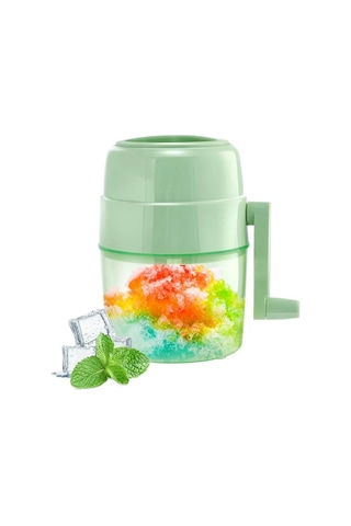 Jialan Kar Koni Makinesi Traş Buz Makinesi Manuel Buz Tıraş Yeşil