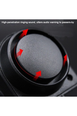 Ranyeek Usb Şarjlı Bisiklet Arka Lambası, Akıllı Fren Ve Sesli Uyarı Sistemi İle Gece Güvenliği Sağlar Çok Renkli