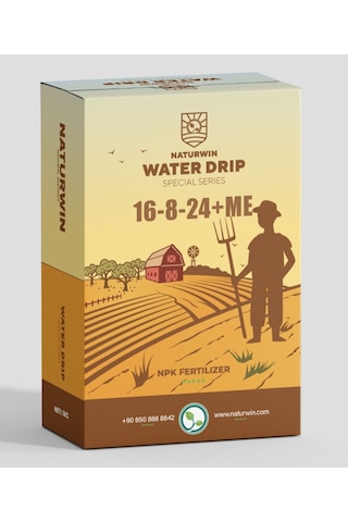 Damlama Gübresi Naturwin Water Drip 16-8-24+2mgo+me Npk Gübre 1kg Damlama Gübresi Naturwin Water Drip 16-8-24+2mgo+me Npk Gübre 1kg