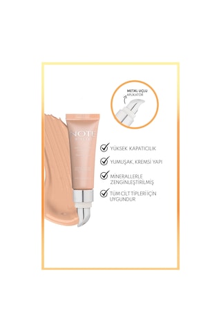 Note Cosmetique Mineral Concealer Spf 15 Yoğun Kapatıcı Metal Başlıklı Göz Altı Kapatıcısı - 203 Orta Koyu