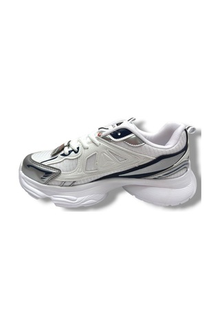 Marco Jamper 2411-26 Cilt Deri Anorak Anatomik Sneaker Beyaz Gümüş 36-40 Beyaz