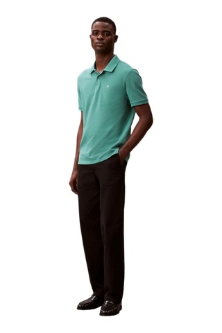 Calvin Klein Lv040em269 Ss Monogram Pique Erkek Polo Tişört Yeşil