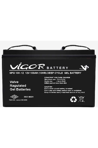 Vigor 12volt 100ah Solar Jel Akü Nano Karbon Vigor 12volt 100ah Solar Jel Akü Nano Karbon