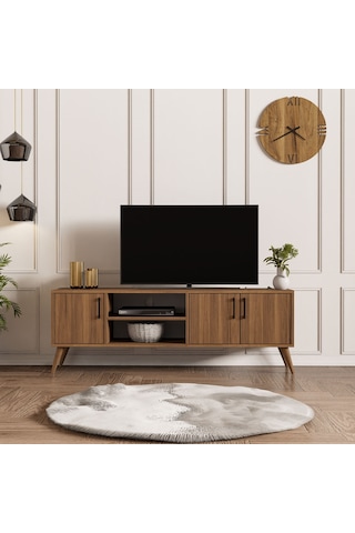 Mezza 1582 Exxen 150 Cm (Ahşap Ayaklı) Tv Üni̇tesi̇ Ürgüp Rengi