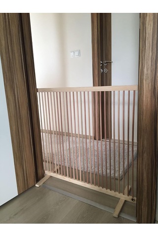 Sık Aralıklı Ahşap Köpek Çiti Yükseklik 70 Cm.