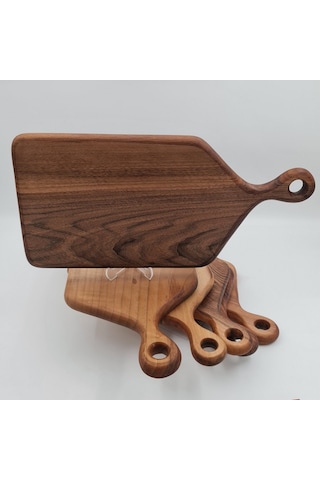 Sunum ve Kesim Tahtası Ceviz Ağacı Steak 41X19 CM Kişiye Özel Tas